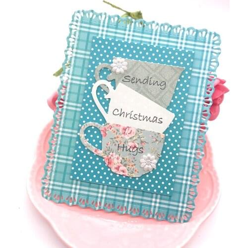 Teacups Metal Cutting Dies Stencils for Scrapbooking/photo album Decorative Embossing DIY Paper Cards