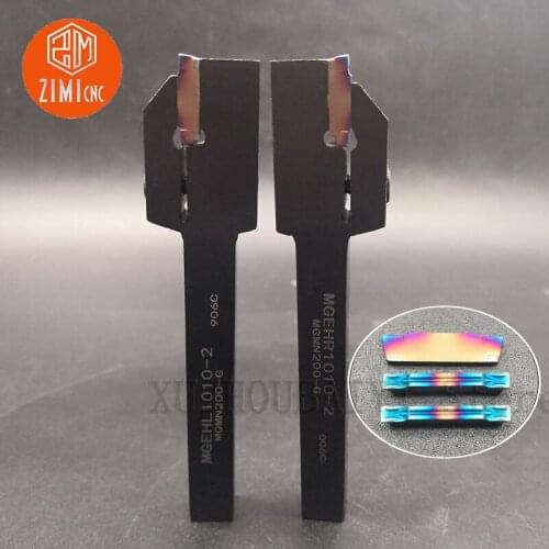 MGEHL1010-2/MGEHR1010-2 grooving tool holder with MGMN200-G indexable slotting blade turning tool bar cutting off tool