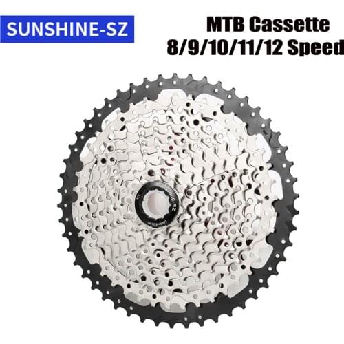 8V 9V 10V 11V 12V MTB Cassette 8/9/10/11/12 Speed 32/36/40/42/46/50/52T Mountain Bicycle Freewheel Bicycle Sprocket For Shimano