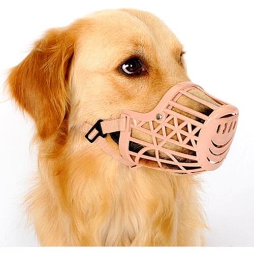 Dog Muzzle Stop Mouth Basket Cover for Small Medium Large Dogs Adjustable Nylon Straps Stop Bark Anti-biting Training Tools