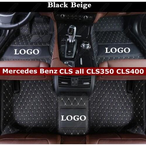 Leather Car Floor Mats for Mercedes Benz CLS All CLS350 CLS400 CLS450 CLS500 CLS550 CLS63 AMG Automobile Carpet Cover Foot Mats