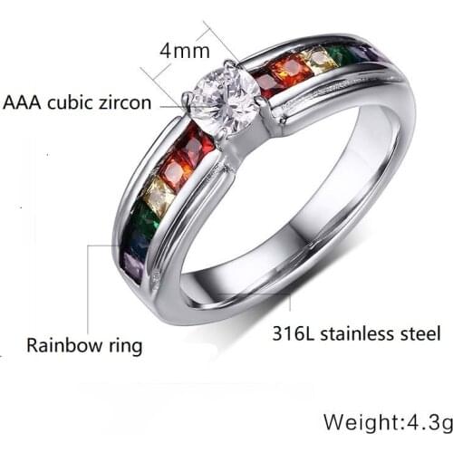 KURSHUNI Rings With Crystals