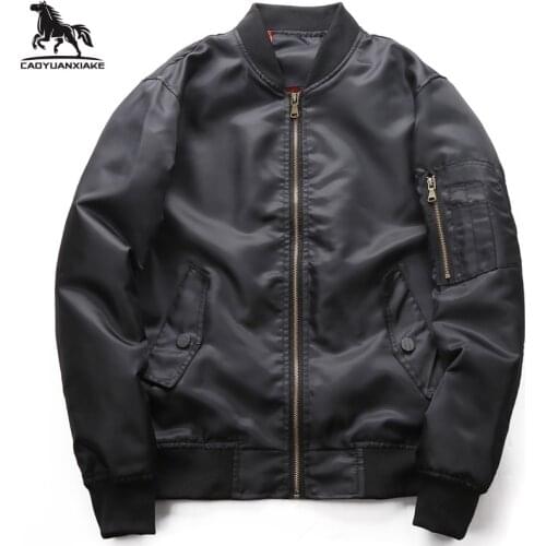 Jacket Men spring Autumn New Windbreakers mens Jackets Solid color Baseball uniform Bomber coats Casual Jacket Mans size M-6XL