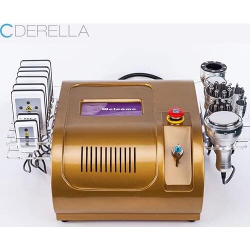 Multifunction 40K 8 in 1 Ultrasound Cavitation Machine Weight Loss Beauty Cellulite Massager Tightening Multipolor Laser