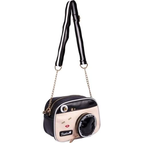 New female tide shoulder bag retro bag fashion camera shoulder bag small party handbag chain Messenger bag
