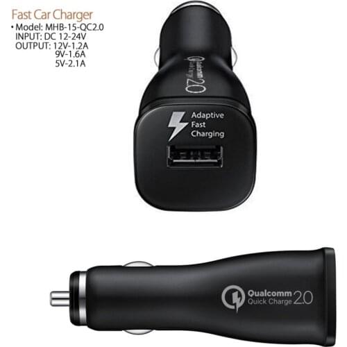 Newest 1pcs Quick Charge 2.0 5V 9V 12V USB Car Fast Charger Mobile Phone Adapter