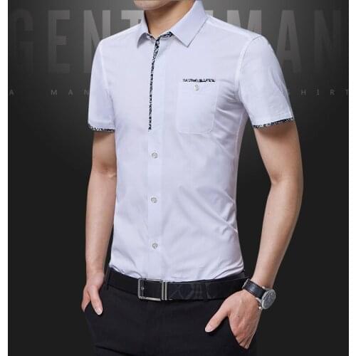 2019 New Fashion Brand Clothing Long Sleeve Shirt Men Korean Slim Design Formal Casual Male Dress Shirt Size M-5XL