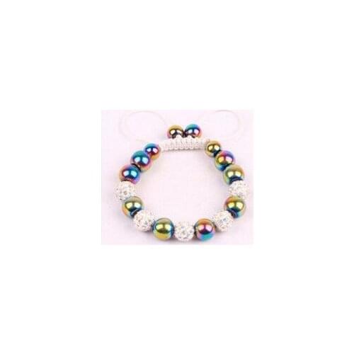 Dt34ot micro pave CZ Disco Ball Beads Bracelet fasion Gift jewelry Discount crystal crystal