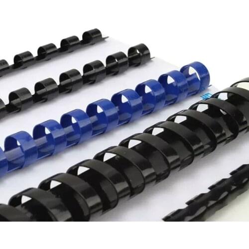 200Pcs/Lot 21 Holes PVC Binding Aprons 300mm A4 Loose-Leaf Notebook Documents Plastic 6/8/10/12mm Binding Strip Machine Supplier