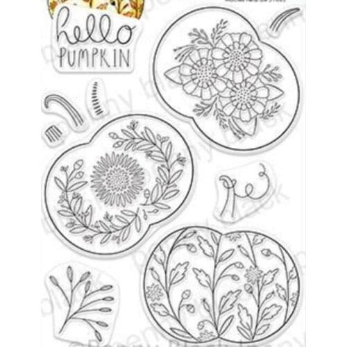 Pumpkin Transparent Clear Silicone Stamp/Seal for DIY scrapbooking/photo album Decorative clear stamp A7193