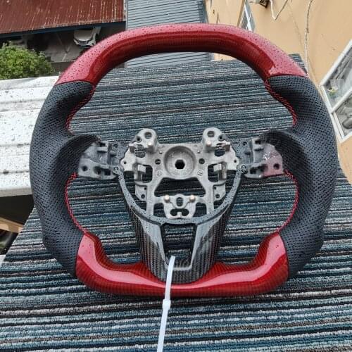 Cuatomized Leather Carbon Fiber Steering Wheel For Mazda CX-3 CX3 CX-5 CX5 2008-2018 2019 2020 2021 Car Accessories