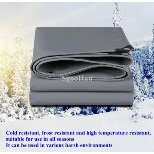 Gray PVC Coated Banner Tarpaulin Repair Tape Rainproof Cloth Outdoor Awning Waterproof Oxford Oilcloth Truck Canopy Shade Sail