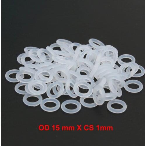 OD15mm x CS1mm VMQ PVMQ SILICONE O ring O-ring Oring Rubber-Sealing-Ring