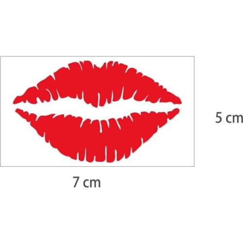 Fashion Kiss Car Sticker Marks Fuel Cap Decals Car Styling Decoration Vinyl Stickers Auto Decorations Accessories 7*5CM