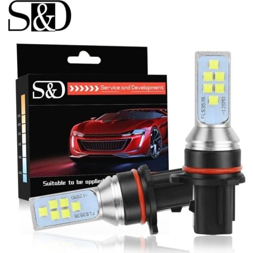 2pcs PSX26W LED Bulbs Car Fog Lights Super Bright 12SMD 1400LM Driving Lamp 6000K LED Auto Fog Lamp 12V 24V Super White