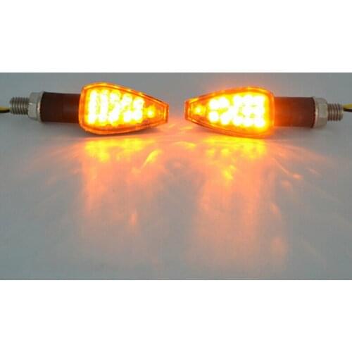14LED Universal Motorcycle Flashing Turn Signal Light Lamp Indicator Light Amber Blinker Light LED Flasher Relay 12V