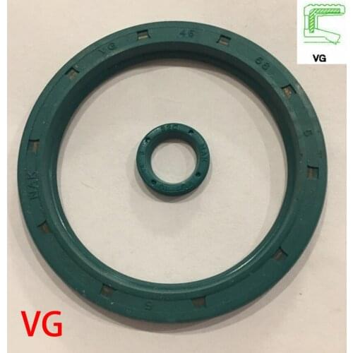 VG 12*19*3 12x19x3 12*21*3 12x21x3 Green NBR Nitrile Rubber Groove Single Lip External Thread Rotaroty Skeleton Gasket Oil Seal