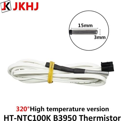 High temperature version HT-NTC100K B3950 thermistor Temperature Sensor for High Temperature Filament 3D printer parts