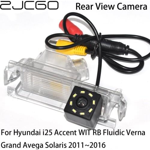 ZJCGO Car Rear View Reverse Back Up Parking Camera For Hyundai i25 Accent WIT RB Fluidic Verna Grand Avega Solaris 2011~2016
