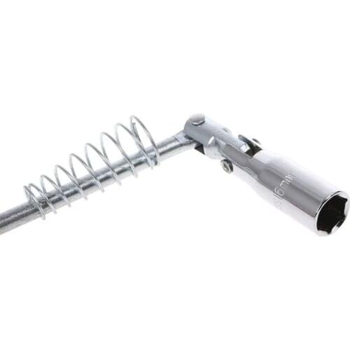 1pc 16mm/0.6" Spark Plug Removal Tool T-Bar T-Handle Flexible Spanner Socket Wrench