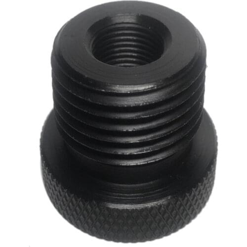 1Pcs Automotive Car Oil Filter Threaded Adapter 1/2-28 To 3/4-16 Black