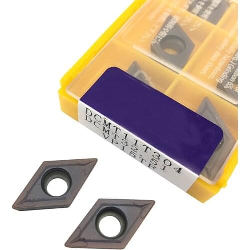 10pcs DCMT11T304 DCMT32.51 VP15TF Carbide Insert Tool Internal Turning Tool CNC Tool Lathe Tool