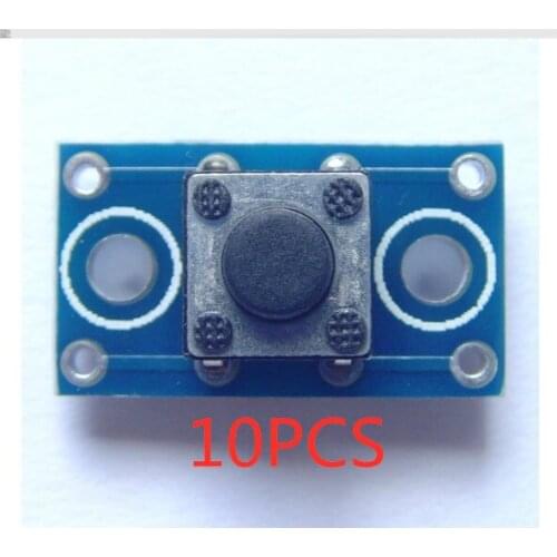 10PCS XD-21 6x6MM button module tact switch module PCB board size: 16 (mm) x 9 (mm)onboard 6x6x5 (mm) touch button