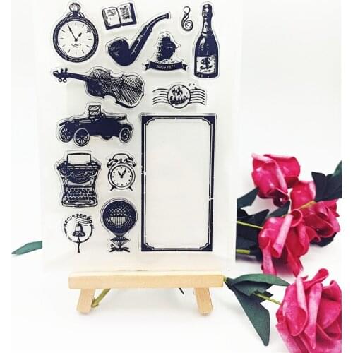 11*16CM Hot selling pipe transparent clear stamp / silicone seal roller stamp DIY scrapbook album / card production