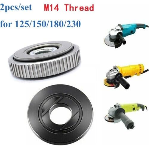 2pcs Self-Locking Pressure Plate Chuck For M14 Angle Grinder Cutting Machines SDS Quick-Release Nut Clamping Top+Bottom