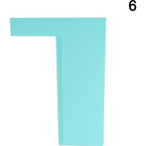 8 Styles Plastic Cake Scraper Cream Spatula Decor Tools for Pastry Baking xobw