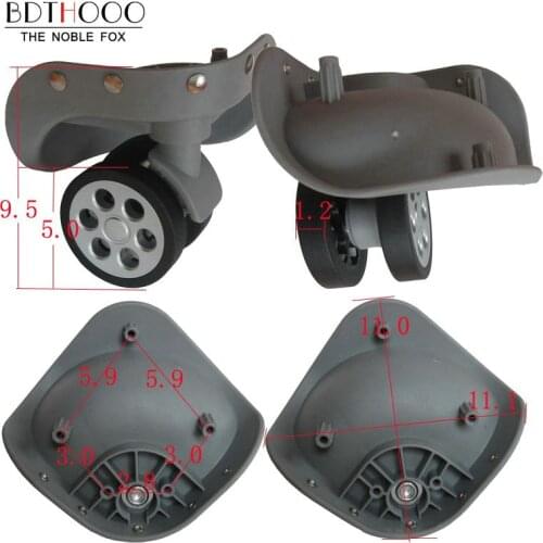 BDTHOOO Replacement Luggage Wheel, Wheels for Travel Suitcase Repair, High Abrasive Resistance Wheels Fixing Base A79-DKL