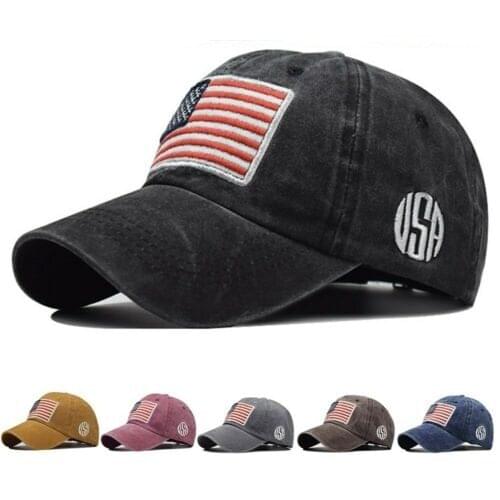 USA Flag Camouflage Baseball Cap for Men Women Snapback Hat Army American Flag Bone Trucker High Quality Gorras Wholsale