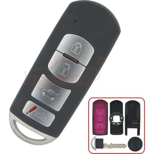 Kigoauto WAZSKE13D01 smart key case 4 button for Mazda CX-5 2013 2014