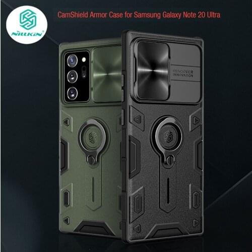 NILLKIN For Samsung Note 20 Case Ring phone stand holder Slide Camera Protect Privacy Back Cover for Samsung Note 20 Ultra
