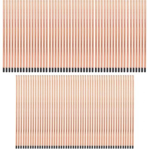 50Pcs Electrode Carbon Rods Copper Plating for Welding Technology 355mm M8/M10