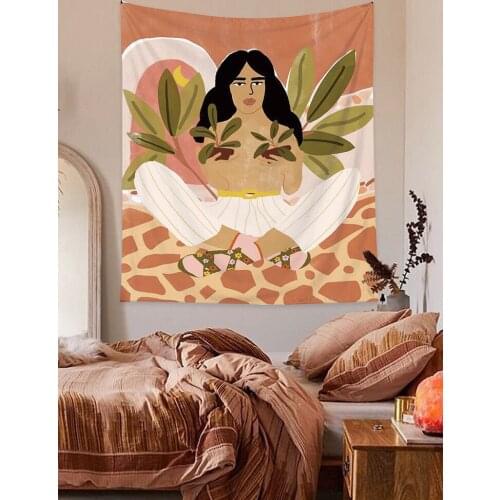 Tapiz Ins Hanging Cloth Background Wall Bedside Tapestry Dormitory Renovation Decoration Murale Chambre гобелен на стену