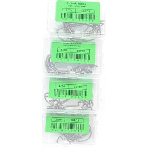 Hot Sale 10pcs/Box high Carbon Steel Fishing Hook Jig Hooks 6#-5/0# Barbed High Carbon Steel Fishhooks Fishing Accessories Pesca