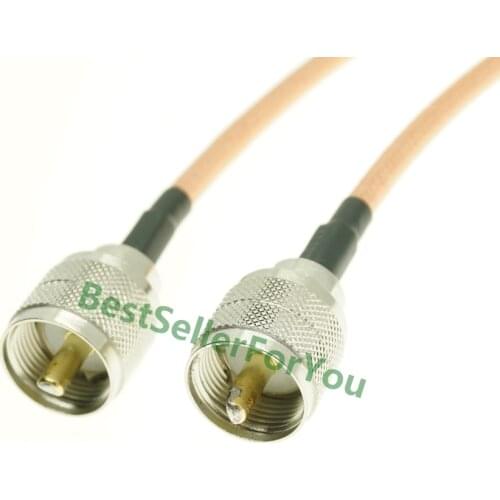 RG142 Cable PL259 UHF Male to UHF Male PL259 Plug Coaxial Pigtail Low Loss