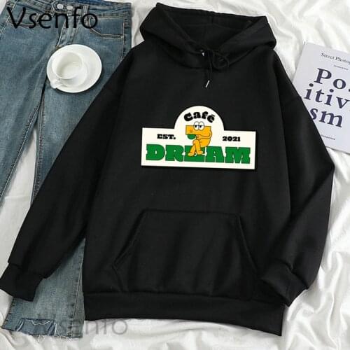 Korean Fashion Kpop NCT Dream Hoodies Women Harajuku Loose Pullovers Warm Fleece Sweatshirt Kawaii Clothes Aesthetic Sweatshirts