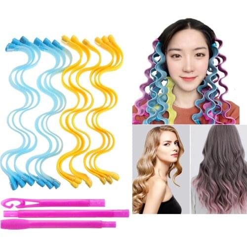 12/20P Magic Hair Curlers25 30 45 50 65CM DIY Portable Hairstyle Rollers Sticks Durable Beauty Makeup Curling Hair Styling Tools