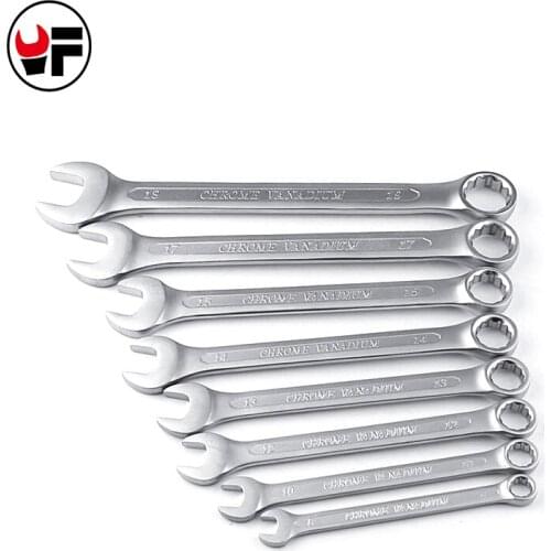 7pcs Set 8-19 mm Open-Ring Ratchet Wrench Set Combination Spanner Set Hand Tools Wrenches a Key of Set D6116