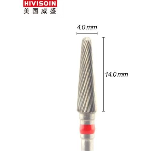 Plain cut fine (0805.040)- ISO133 -Tungsten Carbide Burs - HIVISOIN Carbide Nail Drill Bit&Dental Burs