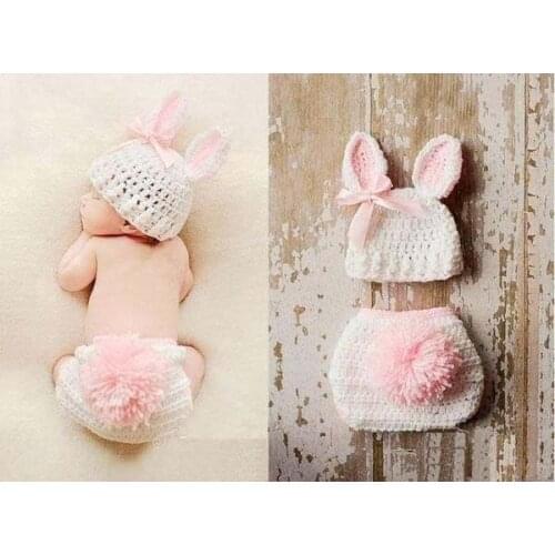 Newborn Photography Props Baby Girl Unisex Rabbit Infant Photo Shoot Clothes Photo Props Baby Newborn Props Infant Photo shoot