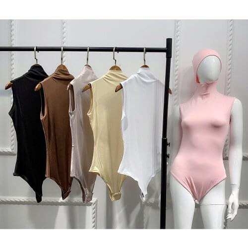 Sexy Women Sleeveless Bodysuit Hooded Tops Vest Stretch Solid Leotard Bodysuits Ladies Jumpsuit Playsuit Summer Casual Clothes