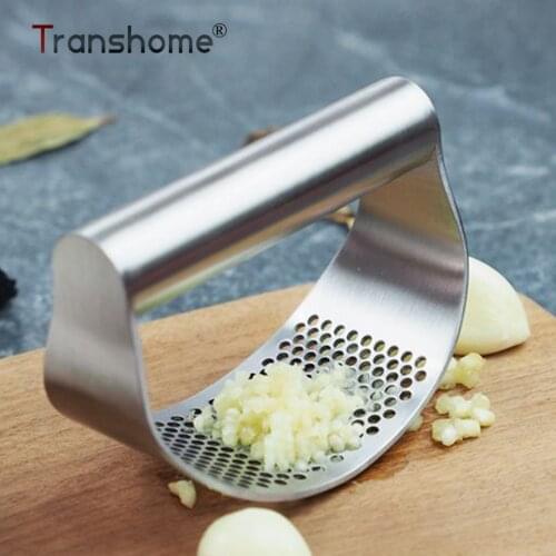 Transhome Garlic Presses Stainless Steel Garlic Chopper Multi-Function Ginger Cutter Grater Kitchen Gadgets And accessories