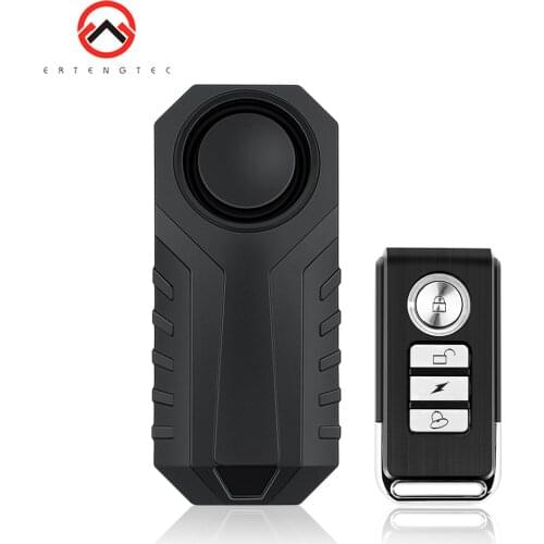 Waterproof Bike Vehicle Bicycle Security Alarm System Remote Control Anti-Lost SOS Voice Vibration Alarm Bicycle Protection