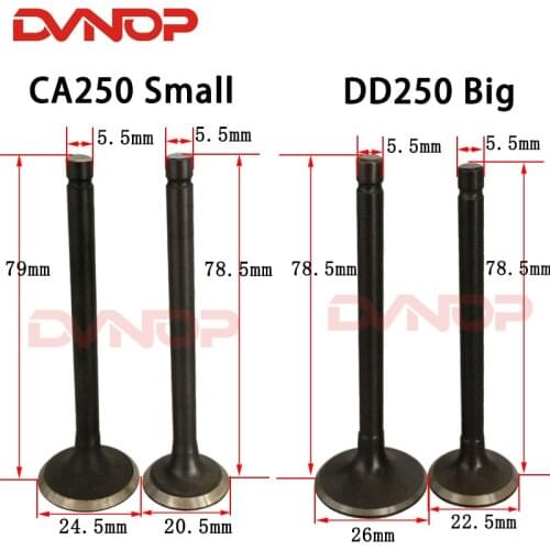 Motorcycle Engine Valve Intake Exhaust Stem for Honda CBT250 CA250 Rebel CMX250 DD250 CBT CA CMX DD 250 253FMM