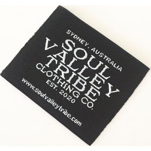 High Quality Fashion Custom Garment Logo Damask Main Woven Labels For Shirt