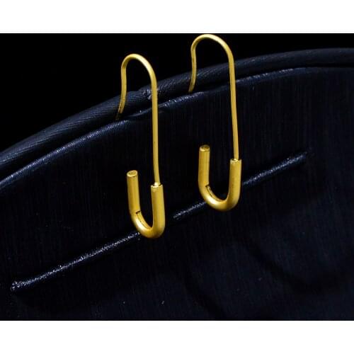 CINDY XIANG Fashion Metal Statement Earring Gold Color Geometric Hollow Drop Earrings For Women Hanging Dangle Earring Jewelry