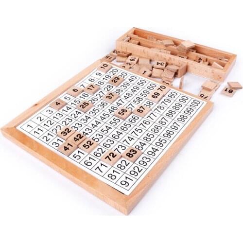 1-100 Digital Wooden Board Montessori Math Toys Montessori Materials Childrens Educational Toys Digital Board Figure Blocks Toy